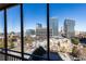Stunning city view from this condo's large windows at 300 W Peachtree St # 8C, Atlanta, GA 30308