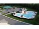 Amenities featuring a luxurious zero entry pool and tennis courts surrounded by parking at 229 Groveton Ct, Euharlee, GA 30145