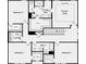 Second floor plan features 4 bedrooms, 2 bathrooms, laundry room, and walk in closets at 229 Groveton Ct, Euharlee, GA 30145