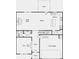 First floor plan featuring a two-car garage, kitchen, flex room, great room, dining room, and half bath at 229 Groveton Ct, Euharlee, GA 30145