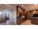 Gourmet kitchen featuring custom cabinets, marble countertops, and modern appliances at 581 Sherwood Ne Rd, Atlanta, GA 30324