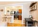 Efficient kitchen with stainless steel appliances and breakfast bar at 300 W Peachtree St # 4A, Atlanta, GA 30308