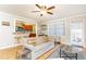 Bright living room showcases hardwood floors and open kitchen view at 300 W Peachtree St # 4A, Atlanta, GA 30308