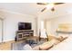 Bright living room offers comfortable seating and modern decor at 300 W Peachtree St # 4A, Atlanta, GA 30308