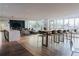 Community room features a dining area, kitchen area, and lounge area at 923 Peachtree Ne St # 932, Atlanta, GA 30309