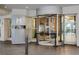 Metropolis building entrance with glass revolving doors at 923 Peachtree Ne St # 932, Atlanta, GA 30309