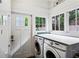 Bright laundry room with a modern washer and dryer, plus ample counter space and natural light at 996 Blue Ridge Ne Ave, Atlanta, GA 30306