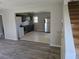 Open-concept kitchen and stairs at 1920 Moores Mill Nw Rd, Atlanta, GA 30318
