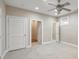 Bedroom with carpet, a ceiling fan, recessed lighting, and an open closet at 572 Vinings Estates Se Dr # B9, Mableton, GA 30126