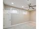 Bedroom featuring neutral paint colors, plush carpeting, recessed lighting, and a ceiling fan at 572 Vinings Estates Se Dr # B9, Mableton, GA 30126