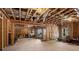 Large unfinished basement with exposed ductwork is awaiting your finishing touches and creative design ideas at 2820 Garonne Way, Cumming, GA 30041