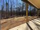 Backyard view of lot from the covered back porch at 34 Harmony Ridge Dr, Temple, GA 30179