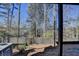 View of the home's backyard showcasing the tree line at 376 Provenance Dr, Atlanta, GA 30328