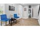 Stylish sitting room with blue chairs and decor at 1174 Princess Sw Ave, Atlanta, GA 30310