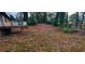 The backyard has room to plant, with some trees for shade at 868 Maxey Hill Ct, Stone Mountain, GA 30083