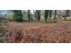 A view of the backyard shows a large lot with trees at 868 Maxey Hill Ct, Stone Mountain, GA 30083