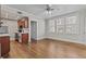 Bright living room with hardwood floors and natural light from large windows at 733 Frederica Ne St # 7, Atlanta, GA 30306