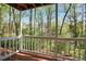 Charming covered patio with scenic views of lush greenery and natural light at 394 Teal Ct, Roswell, GA 30076