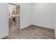 View of the kitchen from the adjacent room showcases the home's open floor plan at 61 Newcastle Sw St, Atlanta, GA 30314