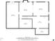 Floor plan showcasing the layout of the basement, including rooms and storage at 6880 Nantucket Cv, Cumming, GA 30041