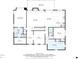 Detailed floor plan showcasing the layout of the main floor, including bedrooms, living spaces, and bathrooms at 6880 Nantucket Cv, Cumming, GA 30041