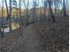 Scenic wooded path leading to waterfront with visible boat dock, with natural surroundings and foliage at 6880 Nantucket Cv, Cumming, GA 30041