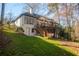 Home backyard features stairs and pergola at 1190 Saint Ives Ct, Suwanee, GA 30024