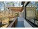 Expansive outdoor deck overlooking treed backyard is great for entertaining guests at 1190 Saint Ives Ct, Suwanee, GA 30024