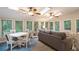 Cozy living room with lots of natural light, skylights and ceiling fans at 2690 Valvedere Dr, Brookhaven, GA 30319