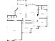Detailed first floor plan showcasing spacious layouts and room dimensions at 6350 Bridge Brook Ovlk, Cumming, GA 30028