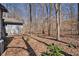 Leafy backyard with bare trees during winter months at 6575 Roundhill Ct, Cumming, GA 30040
