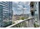 Condo balcony offering panoramic city views of the surrounding skyline at 923 Peachtree Ne St # 1527, Atlanta, GA 30309