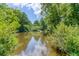 Tranquil pond view with water fountain feature, framed by lush greenery and a serene atmosphere at 200 Rivermere Way, Sandy Springs, GA 30350