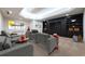 Inviting theater room with plush seating, large screen, and custom millwork for the ultimate viewing experience at 200 Rivermere Way, Sandy Springs, GA 30350