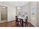 Dining area featuring large windows providing ample natural light and front yard views at 3243 Shoals Park Dr, Decatur, GA 30034