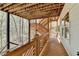 Back deck and wooden stairs at 525 Water Shadow Ln, Alpharetta, GA 30022