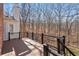 Large back deck overlooking a scenic wooded backyard at 760 Valley Summit Drive, Roswell, GA 30075
