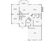 First-floor layout featuring kitchen, Gathering room, dining room, garage and laundry room at 4129 Lansfaire Ter, Suwanee, GA 30024