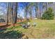 Backyard featuring a fire pit and surrounding seating at 5403 Woodberry Cir, Marietta, GA 30068