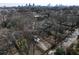 Aerial view outlining the property's boundaries, showcasing its location within a neighborhood at 1742 Ridgeway Nw Ave, Atlanta, GA 30318