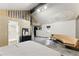 Bedroom featuring a lofted bed, bathroom, and modern accents at 1742 Ridgeway Nw Ave, Atlanta, GA 30318