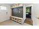 Functional mudroom features built-in storage, hooks, and bench seating, providing a practical and organized space at 1742 Ridgeway Nw Ave, Atlanta, GA 30318