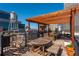 Rooftop deck area with pergola, wooden furniture, and city views at 87 Peachtree Sw St # 204, Atlanta, GA 30303