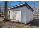 View of backyard storage shed at 1496 Greenwillow Dr, Conley, GA 30288