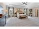 Spacious main bedroom with trey ceilings, abundant natural light, and carpet floors at 523 Lanier Way, Temple, GA 30179