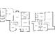 Combined floor plans highlighting layout and flow of the entire home at 925 Sentry Ridge Xing, Suwanee, GA 30024