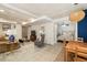 A large basement area features a living space and a dining area next to the bedroom at 1466 University Dr, Atlanta, GA 30306