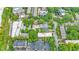 Aerial view showcasing building exterior with surrounding greenery and street access at 795 Ponce De Leon Ne Pl # C3, Atlanta, GA 30306