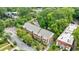 Aerial view of brick apartment building, showcasing its well-maintained exterior and surrounding greenery at 795 Ponce De Leon Ne Pl # C3, Atlanta, GA 30306