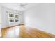 This bedroom features hardwood flooring and a lot of sunlight through a window at 795 Ponce De Leon Ne Pl # C3, Atlanta, GA 30306